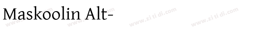 Maskoolin Alt字体转换